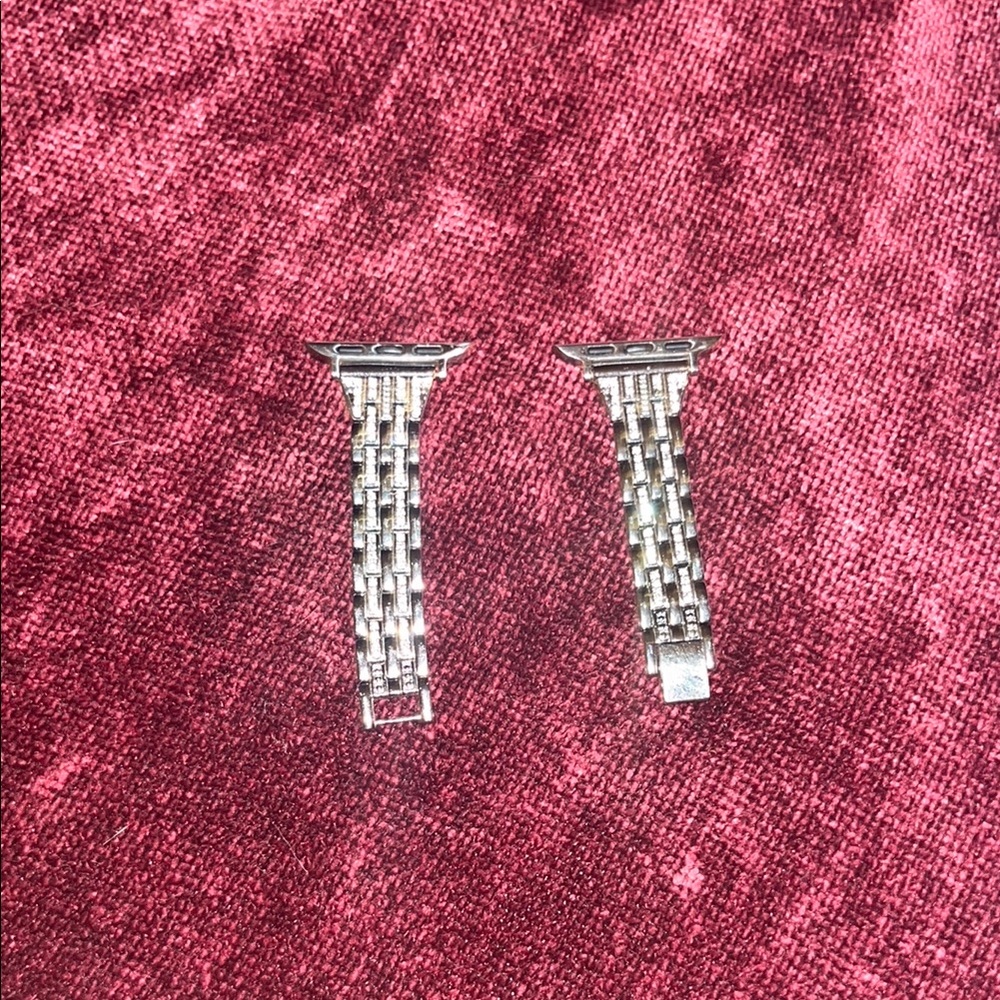 Silver Metal Apple Watch Band